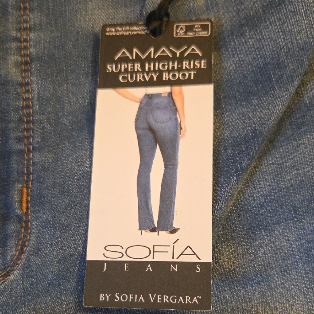 Sofia by Sofia Vergara High-Rise Boot Cut Jeans - Blue